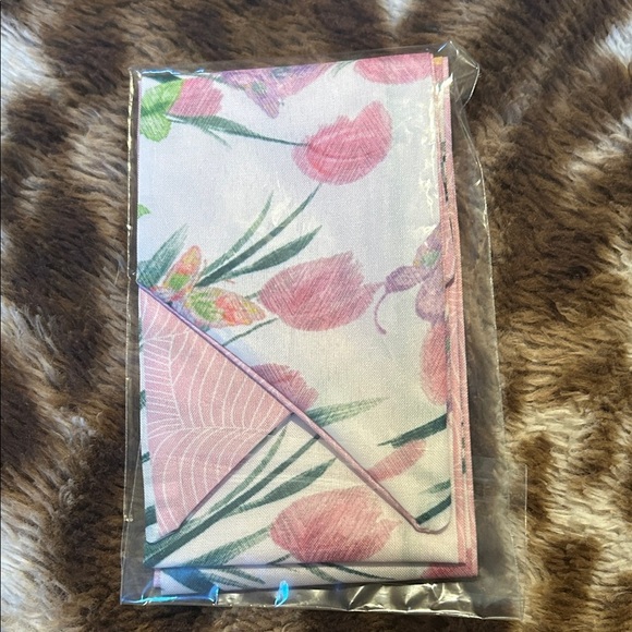 Floral Pink and Green Twilly - Picture 1 of 2